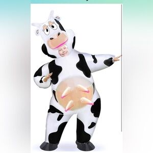 Camlinbo Child Inflatable
Halloween Costume Cow for Kids
Boys Girls Blows up